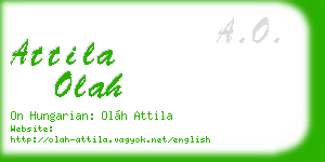 attila olah business card